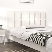 vidaXL Sänggavel vit 155,5x4x100 cm massiv furu