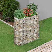 vidaXL Planteringsgabion galvaniserat järn 120x50x100 cm