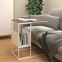 vidaXL Sidobord vit 55x36x59,5 cm konstruerat trä