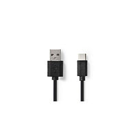 NEDIS Kabel NEDIS USB-A-USB-C 2m svart