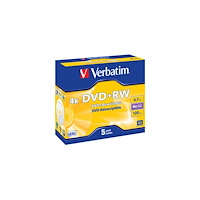 VERBATIM DVD+RW VERBATIM 4,7GB 5/fp