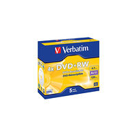 VERBATIM DVD+RW VERBATIM 4,7GB 5/fp