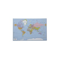 No Brand Skrivunderlägg Världsk. PP 58,5x38,5cm