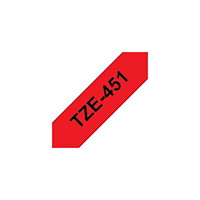 Brother Tape BROTHER TZE451 24mm svart på röd
