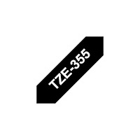 Brother Tape BROTHER TZE355 24mm vit på svart