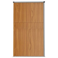 vidaXL Trädgårdsskjul brun 161x89x161 cm galvaniserat stål