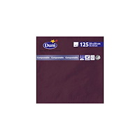 Duni Servett 3-lags 33x33cm mörklila 125/fp