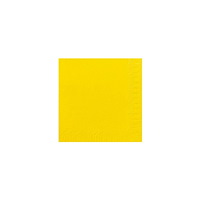 Duni Servett 3-lags 33x33cm gul 125/fp