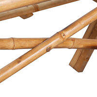vidaXL Picknickbord 115x115x81 cm bambu