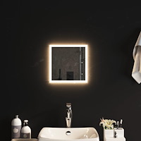 vidaXL Badrumsspegel LED 30x30 cm