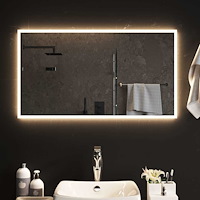 vidaXL Badrumsspegel LED 90x50 cm