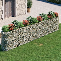 vidaXL Planteringsgabion galvaniserat järn 470x50x100 cm