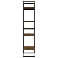 vidaXL Bokhylla 4 hyllor brun ek 60x30x140 cm konstruerat trä