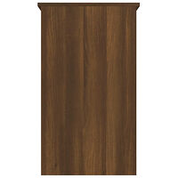 vidaXL Skrivbord brun ek 90x45x76 cm konstruerat trä