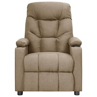vidaXL Elektrisk reclinerfåtölj taupe tyg