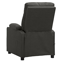vidaXL Elektrisk massagefåtölj mörkgrå tyg