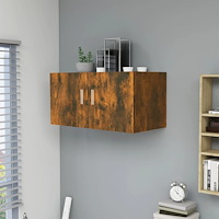 vidaXL Väggmonterat skåp rökfärgad ek 80x39x40 cm konstruerat trä