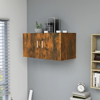 vidaXL Väggmonterat skåp rökfärgad ek 80x39x40 cm konstruerat trä