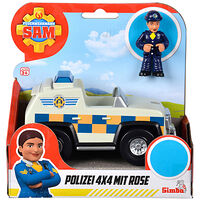 Brandman Sam Sam Police 4x4x with Rose Figurine