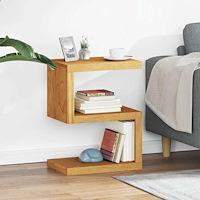 vidaXL Sidobord 45x30x60 cm massiv teak