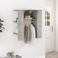 vidaXL Hallskåp betonggrå 97,5x37x99 cm konstruerat trä