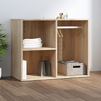 vidaXL Klädskåp sonoma-ek 80x40x65 cm konstruerat trä