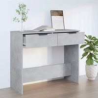 vidaXL Konsolbord betonggrå 90x36x75 cm konstruerat trä