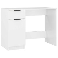 vidaXL Skrivbord vit 100x50x75 cm konstruerat trä
