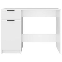 vidaXL Skrivbord vit 100x50x75 cm konstruerat trä