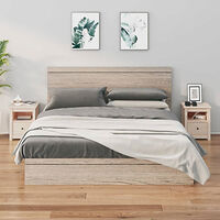 vidaXL Sängbord 2 st 40x35x49 cm massiv furu