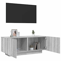 vidaXL TV-bänk grå sonoma 100x35x40 cm konstruerat trä