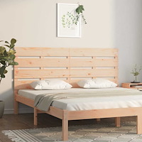 vidaXL Sänggavel 135x3x80 cm massiv furu