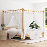vidaXL Himmelsäng 200x200 cm bambu