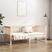 vidaXL Dagbädd utan madrass 90x190 cm massiv furu