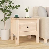 vidaXL Sidobord 40x40x39 cm massivt furuträ