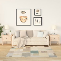 vidaXL Sidobord 2 st 50x50x49 cm massivt furuträ