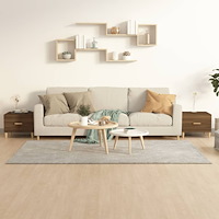 vidaXL Soffbord 2 st brun ek 50x50x40 cm konstruerat trä