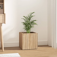 vidaXL Odlingslåda sonoma ek 40x40x40 cm konstruerat trä