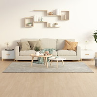 vidaXL Soffbord 2 st vit 50x50x40 cm konstruerat trä