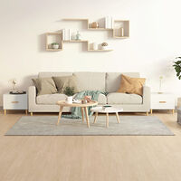 vidaXL Soffbord 2 st vit 50x50x40 cm konstruerat trä
