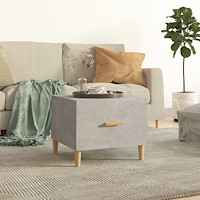 vidaXL Soffbord betonggrå 50x50x40 cm konstruerat trä