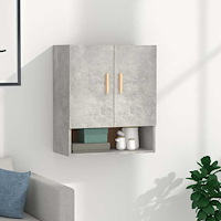 vidaXL Väggskåp betonggrå 60x31x70 cm konstruerat trä