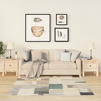 vidaXL Sidobord 2 st 40x40x39 cm massivt furuträ