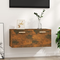vidaXL Väggskåp rökfärgad ek 80x35x36,5 cm konstruerat trä