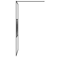 vidaXL Duschvägg svart 90x195 cm klart ESG-glas