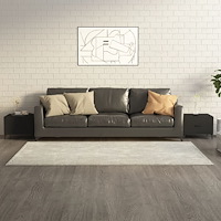 vidaXL Soffbord med metallben 2 st svart 50x50x40 cm