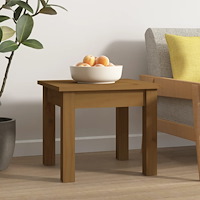 vidaXL Soffbord honungsbrun 35x35x30 cm massiv furu
