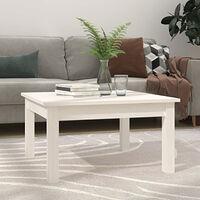 vidaXL Soffbord vit 55x55x30 cm massiv furu