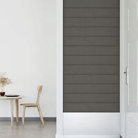 vidaXL Väggpaneler 12 st mörkgrå 90x15 cm sammet 1,62 m²