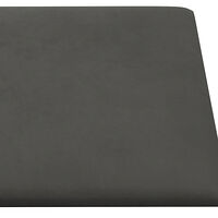 vidaXL Väggpaneler 12 st mörkgrå 90x15 cm sammet 1,62 m²